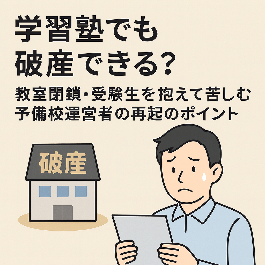 学習塾の倒産が過去最多ペース——経営者が今すぐ確認すべき法的リスクと対応策