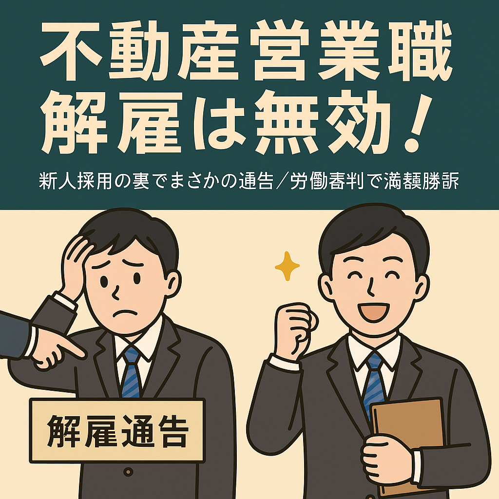 「君、もう来なくていいから」──事業縮小を理由に解雇された営業職が、会社に勝った話