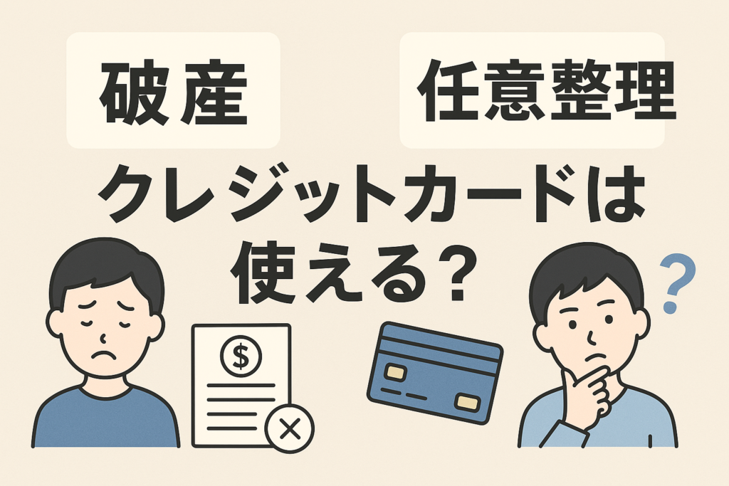任意整理したらクレジットカードは使える？