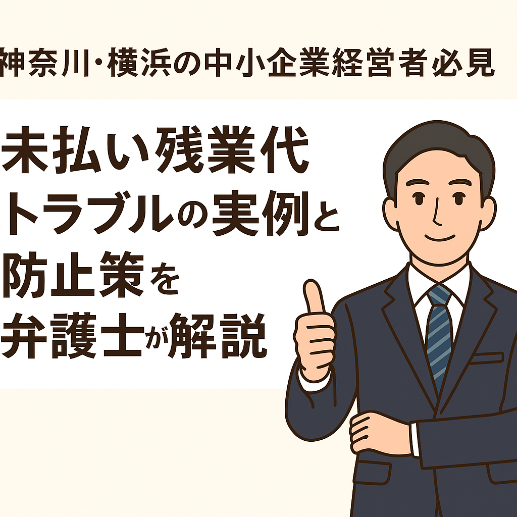神奈川・横浜の中小企業経営者必見|未払い残業代トラブルの実例と防止策を弁護士が解説