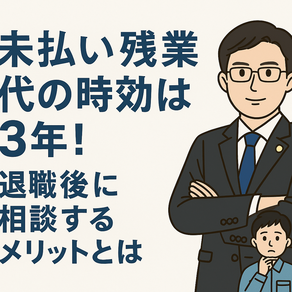 未払い残業代の時効は3年!退職後に弁護士へ相談するメリット