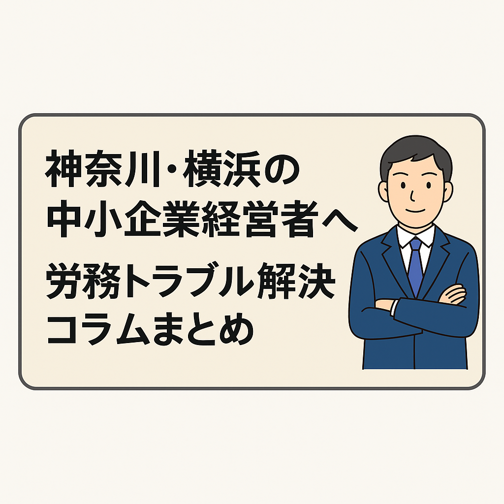 神奈川・横浜の中小企業経営者向け|労務トラブル解決コラムまとめ